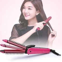 Oneness NHC-8890, 3 in 1 - Hair Straightener, Hair Curler & Hair Crimper NHC8890 3 IN 1 Professional Hair Straightener Crimper Roller For Women H08 Hair Styler-78