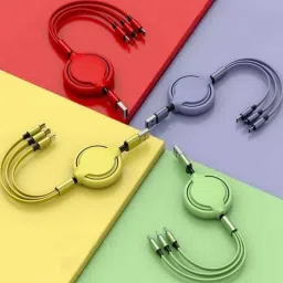 TECHGEAR 3-in-1 USB Charge Cord Compatible with iPhone/Type C/Micro USB for All MOBILE USB Adapter image 4