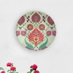 quirk india MulticolouredJoy of Floral Dispersion Decorative Ceramic Wall Plate-picture-26