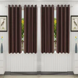 153 cm (5 ft) Polyester Semi Transparent Window Curtain (Pack Of 4)-image-12