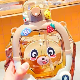 Cartoon-Printed Designer Teddy Perfect 1L Anti-Leak Gift for Kids 1000 ml-51