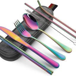 Portable Stainless Steel Flatware Set, Travel Camping Cutlery Set Stainless Steel Cutlery Set-20