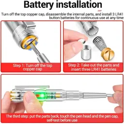 vmtronix Multifunction Dual LED Voltage Tester Pen | AC/DC Detection | Pack of 2 | Digital Voltage Tester image 5