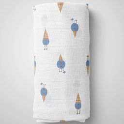 Printed Single Swaddling Baby Blanket for AC Room-image-83