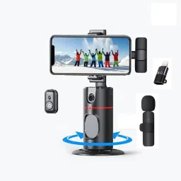 EVAAENTERPRISES P02 Gimbal Stabilizer in Black Color 2 Axis Gimbal for Mobile, Camera-8