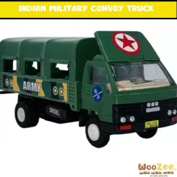 INDIAN MILITARY CONVOY TRUCK Pull Back Action Toy For Kids-image-93