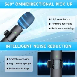 gentle e kart ® Wireless Lavalier Microphone Portable Audio Video Mic Microphone image 2