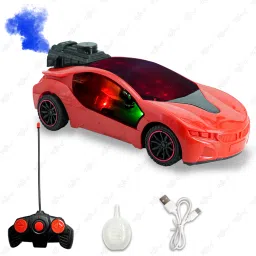 Rechargeable Famous Remote Control Car with Smoke System & 3D Flashing Lights-0