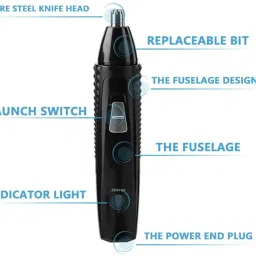 KME Professional 3 in 1 Nose/Beard/Eyebrows Trimmer Rechargeable washable Head Grooming Kit 45 minRuntime 3 Length Settings image 5