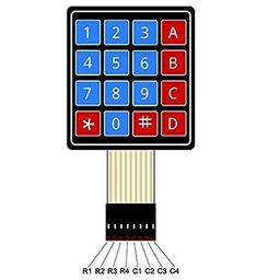 Generic 16-Key Number Keypad with Touch Capacitive Sensor, USB Connectivity, Compatible with Arduino and Other Development Boards image 2