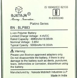 Boxtron Mobile Battery For Original Realme BLP883 Realme 8s 5G (RMX3381) / 3.85V / 5000mAh Battery Capacity / 180 Day's Warranty-image-46