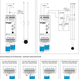 EURO EDTLLC Automatic Liquid (Water) Level with 2 Level 2 Tank Monitor 6 pcs Sensor Wired Sensor Security System image 4