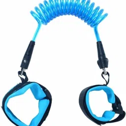 1.5 Meter Anti Lost Safety Velcro Wrist Bracelet for Baby Child, With Extra Long Harness Strap Walking Hand Belt (Blue)-12
