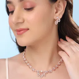Alloy Palladium Rose Gold Jewel Set-image-59
