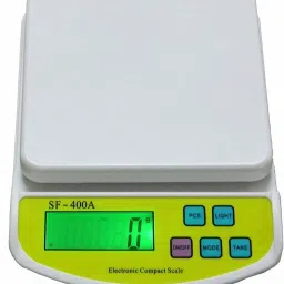 RTB Electronic weight machine for kitchen home,weighing machine, | Electronic Food Weight Scale Upto 10 KG for Home, Kitchen, Shop | Small, Portable for Food, Fruits, Products|White -(WITHOUT Adapter) Weighing Scale (White) Weighing Scale-2