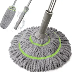Self Wringing Squeeze|Twist Mop|Microfiber|Twisting Mop|Stainless Steel Handle Microfibre Wet and Dry Brush-12