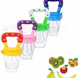 My newborn baby fruit nibbler pack of 4 - Silicone-35