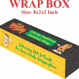 Food Wrapping Paper Paper, Cardboard Wrap Box Size- 8x2x2 Inch, L - 8", B - 2", H - 2" Packaging Box-image-47