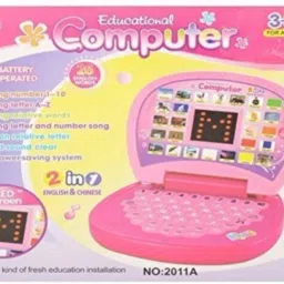 toybin ABCD and 12345 Learning Kids Laptop with LED Display WITH Music image 2