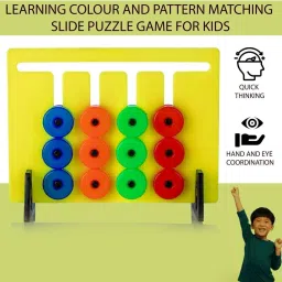 kappali Learning Colour And Pattern Matching Montessori Slide Puzzle Game For Kids image 3