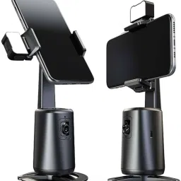 KYKHT Auto Face Tracking 360° Rotating Mobile Holder with AI Recognition & Flash Light Tripod image 2