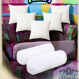 urmila creation 2 Bolester 5 Cushion Microfibre Stripes Bolster Pack of 7-picture-12
