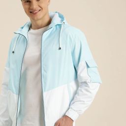 Men Colorblock Tailored Jacket-image-63
