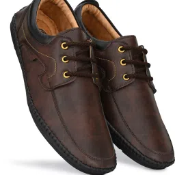 Synthetic Leather Lightweight Lace Up for Daily Use | Mild Waterproof Protection Lace Up For Men-image-24