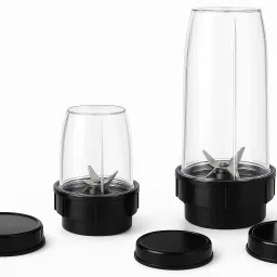 Set of 2 Bullet Nutri Jars (612 ML & 390 ML) – For Healthy Smoothies & Sambar Mixer Juicer Jar-picture-8