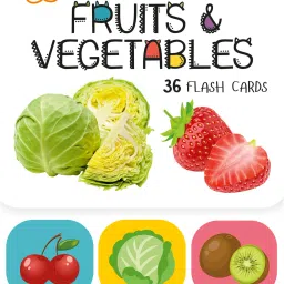 Fruits & Vegetables - Wipe & Clean Activity Flash Cards for Kids-14