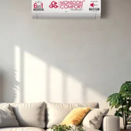 lg AI Convertible 6-in-1 Cooling 2024 Model 1 Ton 3 Star Split Inverter 2 Way Swing, HD Filter with Anti-Virus Protection with VIRAAT Mode & ADC Sensor AC- White image 3