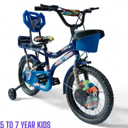 BICYCLE 16T ZOOM (DOUBLE SEAT) TRADITIONAL(BLUE) FOR 5 TO 7 YEAR KIDS 16 T (inch) BMX Cycle-image-28