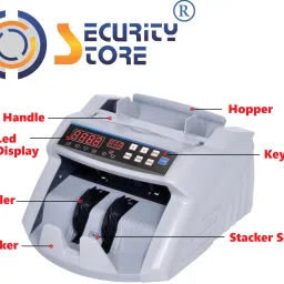 Security Store fully automatic money counter & detector for new indian currency Note Counting Machine image 4
