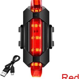 Waterproof 5LED USB Rechargeable Back Light ,Rear tail Light For Cycles LED Rear Break Light-4