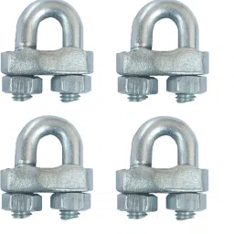 8mm / 6 mm wire rope Stringing Clamps- Pack of 4 no.s Single Stringing Clamp-image-31