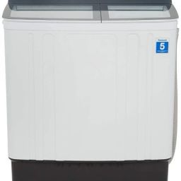 10 kg Semi Automatic Top Load White, Grey-8