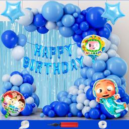 Cocomelon Theme Birthday Decoration Kit For Boys Party Decoration Items Balloon-image-25