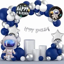 Solid Space Theme Happy Birthday Decoration Items for Boy & girl combo Balloon-6