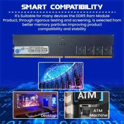 EVM Desktop RAM DDR5 16 GB PC DDR5 (EVMT16G5200U88P) image 5