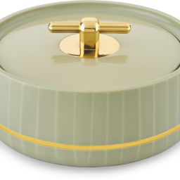 Deluxe Decor 3000 Inner Stainless Steel Insulated Casserole Green Gold T Serve Casserole-10