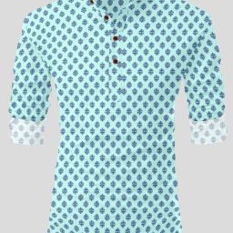 Men Printed Cotton Blend A-line Kurta-image-11