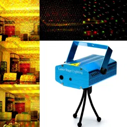 sellrider Multi DOT Pattern Laser Disco Light Projector Stage Lighting for Party & Diwali Dual Disco Ball image 3