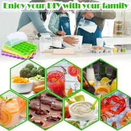 elecsera Multicolor Silicone Ice Cube Tray image 2