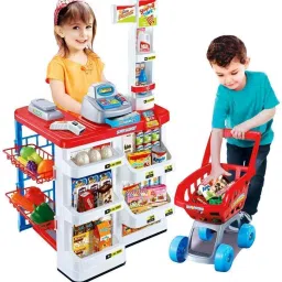 Home SupermarketSet Pretend Play Home Supermarket Kitchen Set Toy for Girls Boys-10