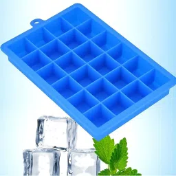 Silicon ice Cube Tray, ice Trays for freezer, fridge ice cube Trays Blue Silicone Ice Cube Tray-image-18