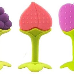 Baby Soft silicone Teether/soothers for baby fruit shape/BPA FREE Random 2 piece Teether-26