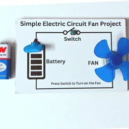 esptronics Simple Electric Circuit Dc Motor Fan Science Project Working Model Class 6 7 8 image 5