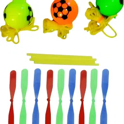 2 IN 1 ( 20 Pc Dragonfly + 3 Pc Football Theme Plastic Whistle ) Toys for Kids-0