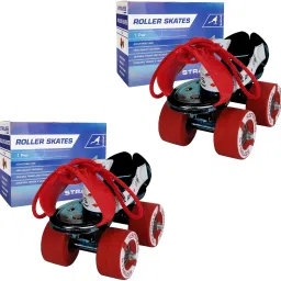 Tenacity Adjustable Roller Skates for Kids|Boys|Girls (2 Pair) Quad Roller Skates - Size For (6 to 8 Years) UK-image-62