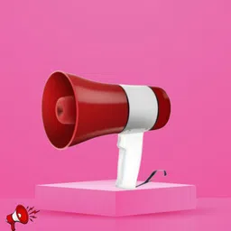 roar Handheld Megaphone with Siren, Microphone & Rechargeable for Outdoor EventsB176 Megaphone Portable Megaphone Siren Loudspeaker Function &Long Battery BackupG176 Outdoor PA System-picture-27